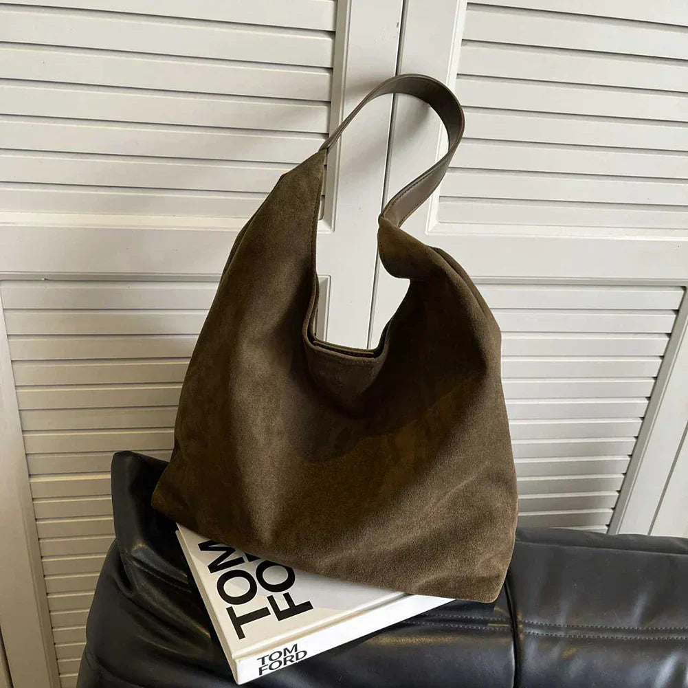 Venice Damen Tote Bag aus Veloursleder