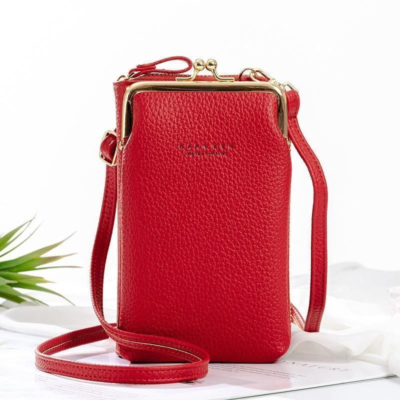 Crossbody Handytasche für Damen aus PU Leder