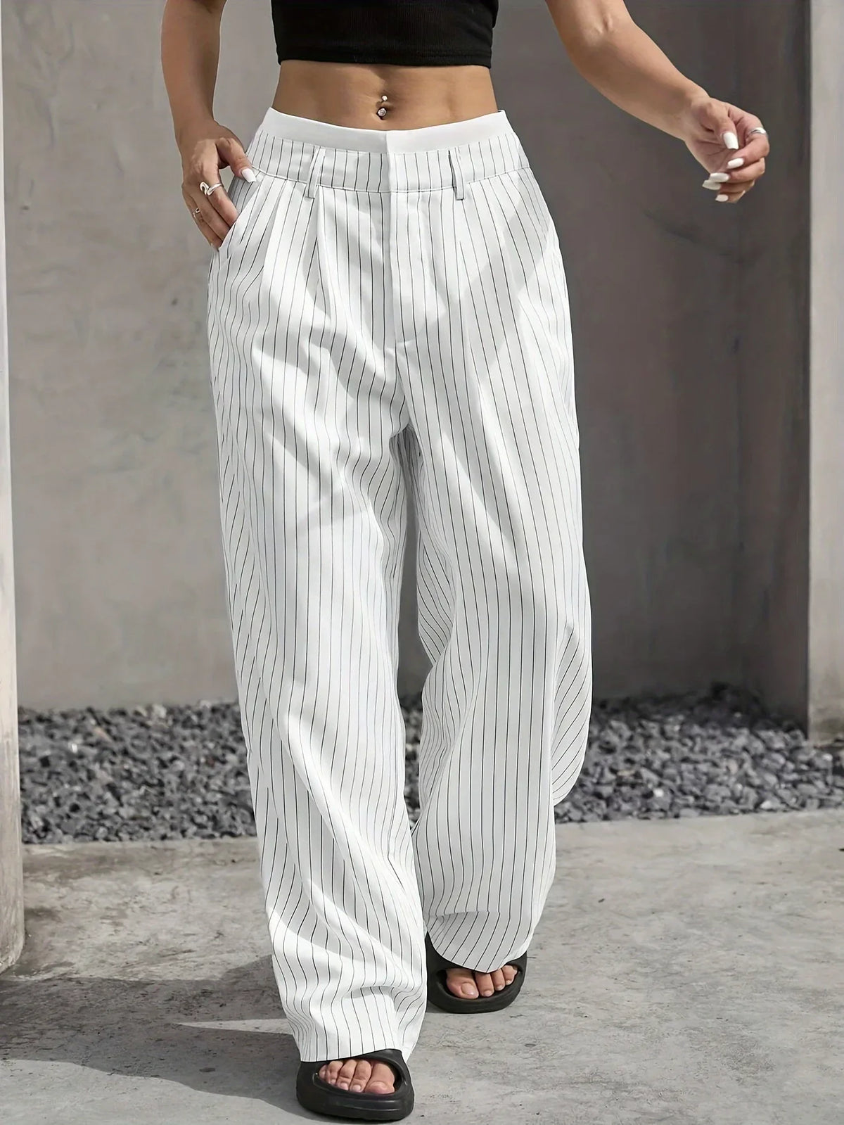 Damen Oslo Hose mit drapiertem Schnitt