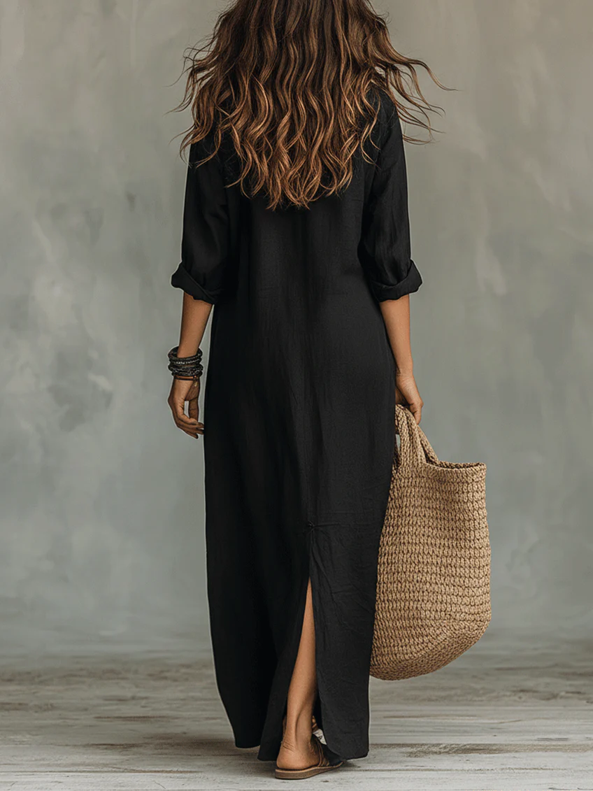 WILLOW | Müheloses Maxikleid schmeichelhafte Silhouette vielseitige Alltagstauglichkeit