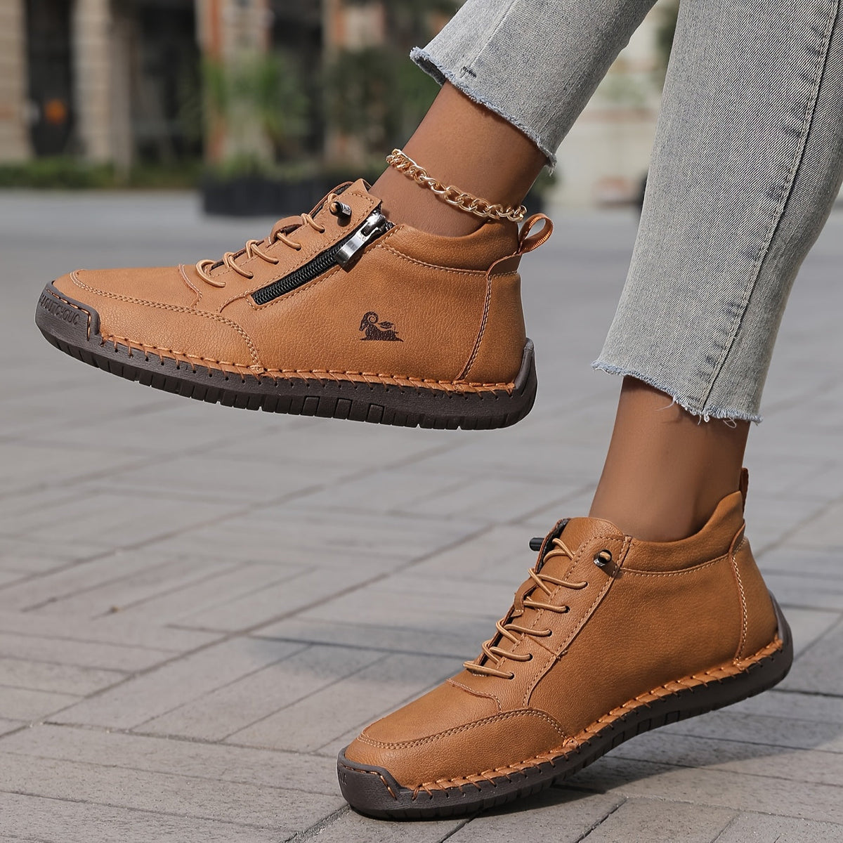Damen orthopädische Sneaker mit gepolsterter Sohle