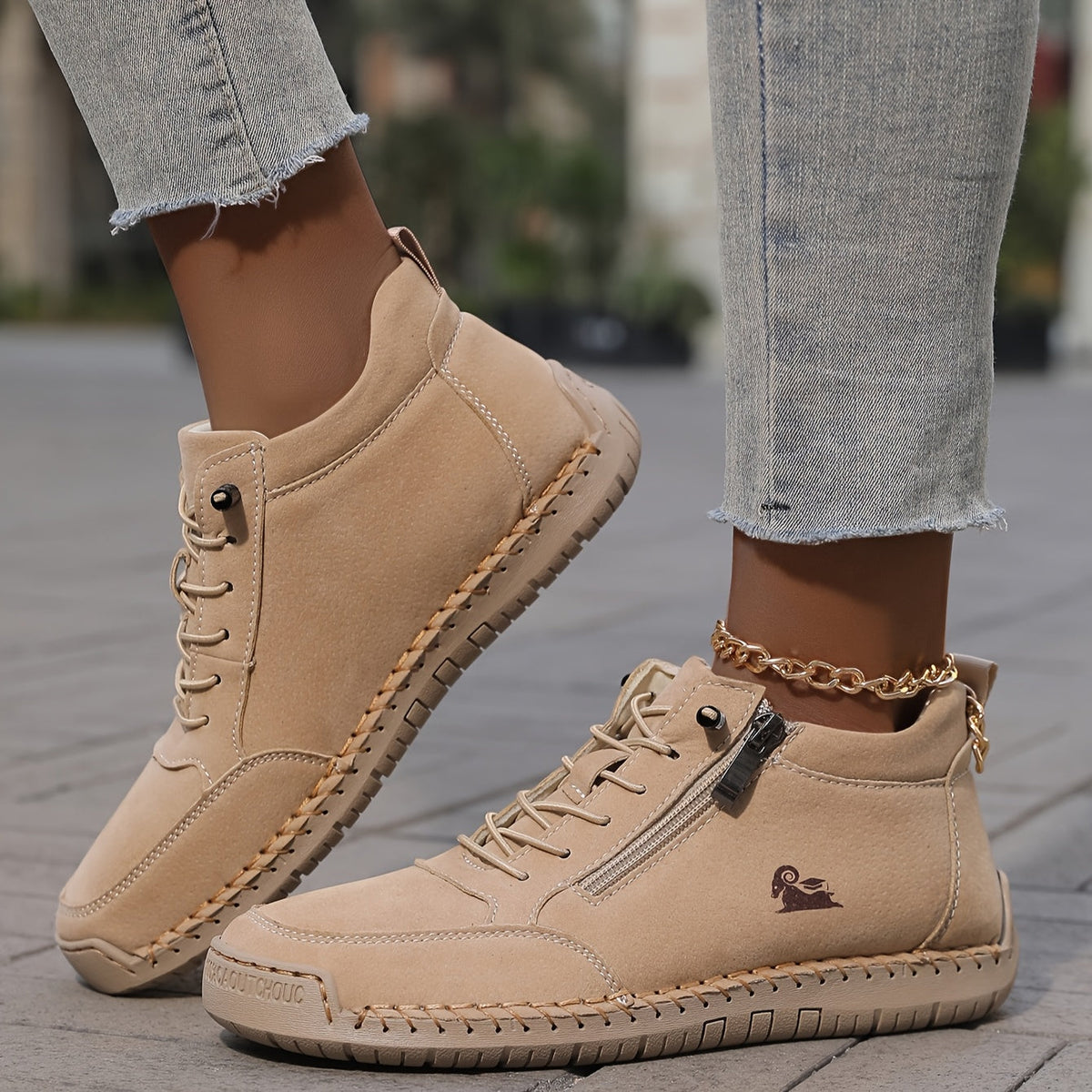 Damen orthopädische Sneaker mit gepolsterter Sohle