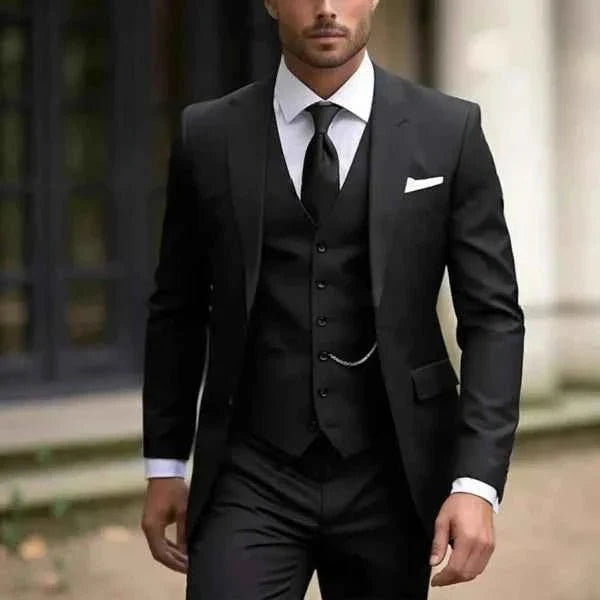 Herren Hochzeitsanzug dreiteilig mit Weste