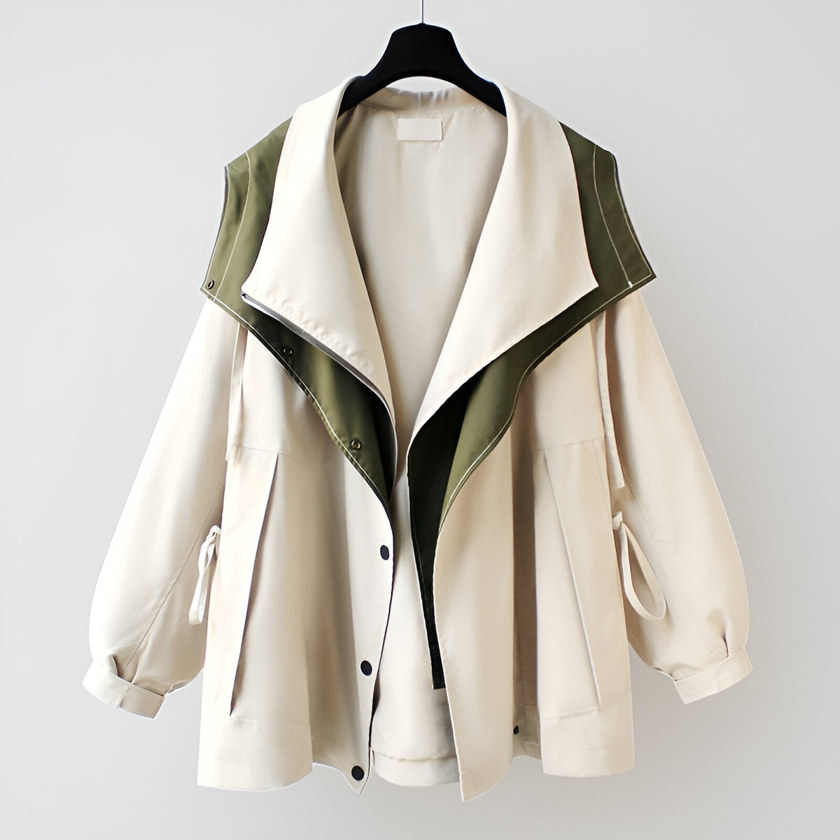 Damen Windjacke wendbar mit Stehkragen