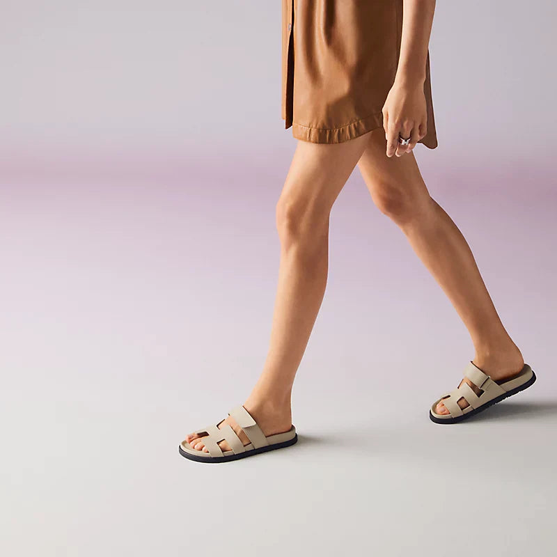 Coleen Damen Sommer Sandalen mit verstellbaren Riemen Creme