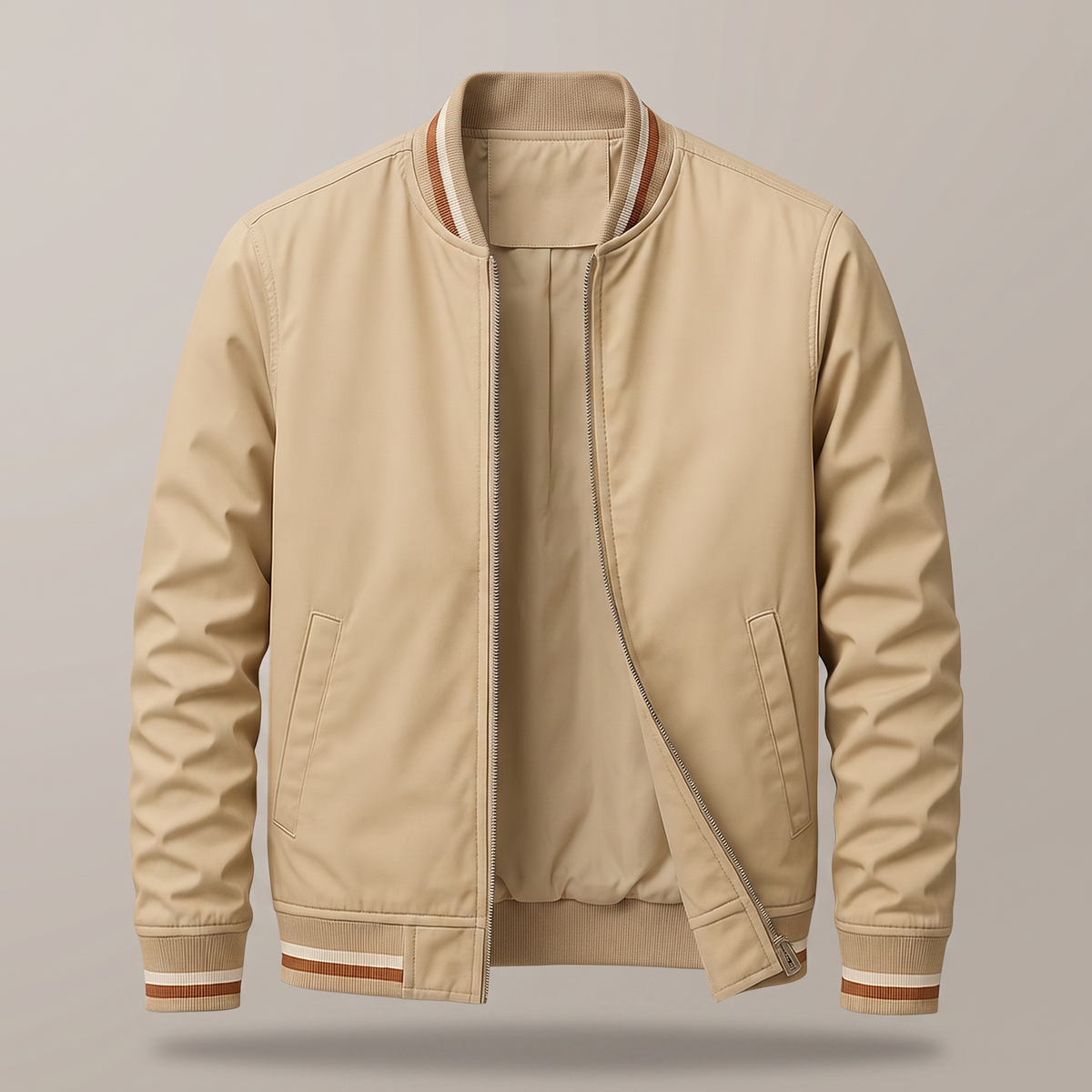 Herren leichte Übergangsjacke mit Streifen