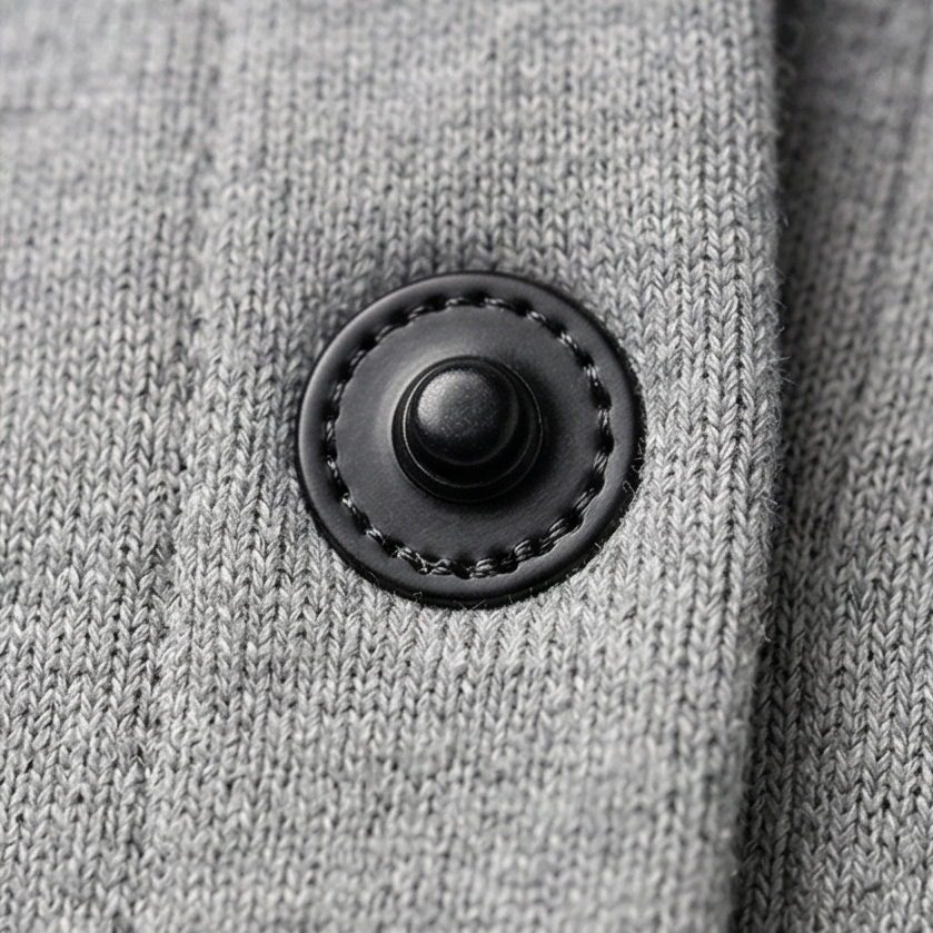 Damen Strickjacke mit Kapuze und Knöpfen