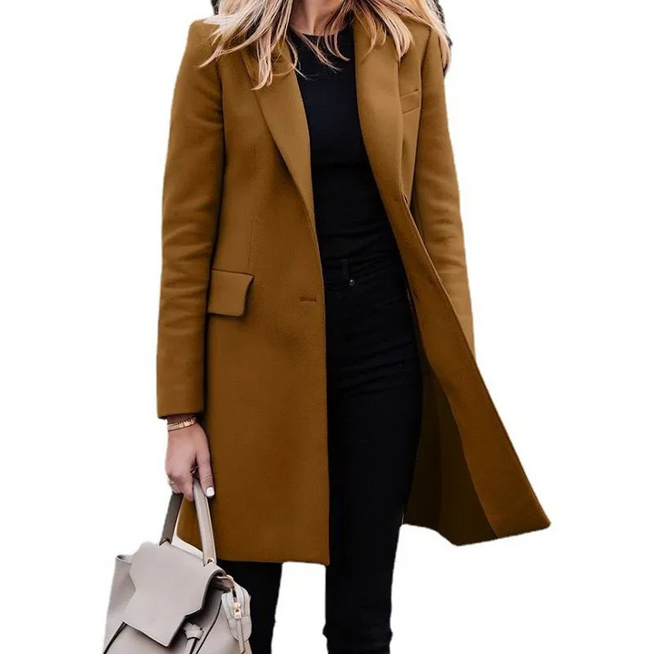 Damen eleganter Trenchcoat mit Reverskragen