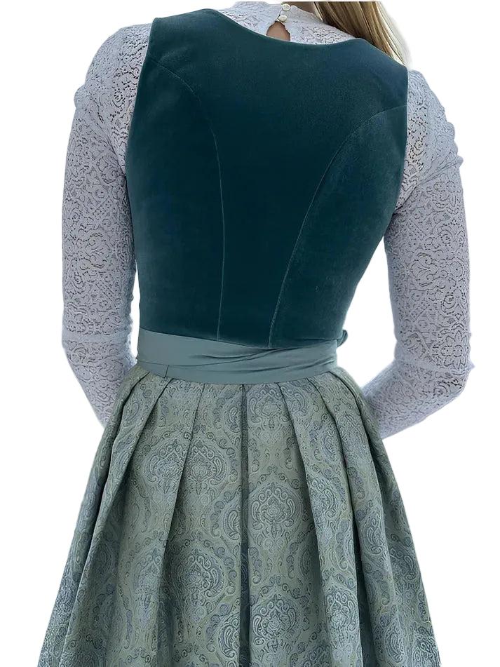 Damen Dirndlkleid midi mit Schürze