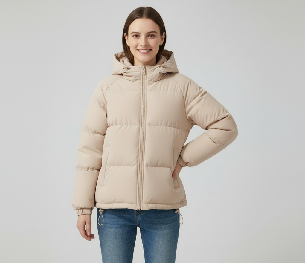 Mariette Damen Winterjacke mit Kapuze