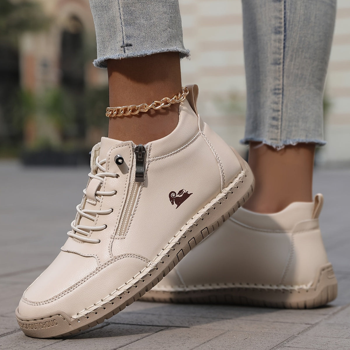 Damen orthopädische Sneaker mit gepolsterter Sohle