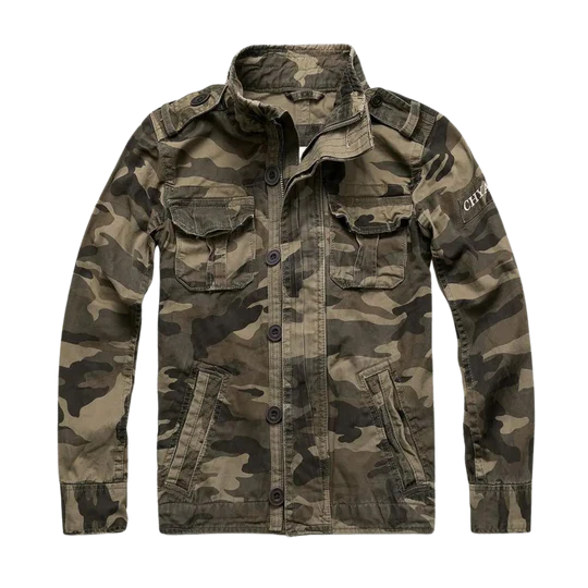 Herren Feldjacke mit Stehkragen und Taschen