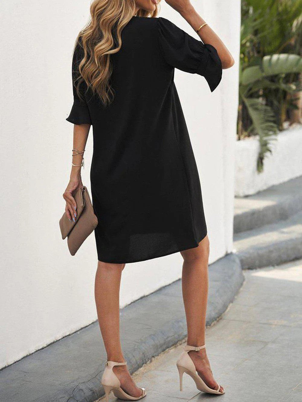 Midi Kleid klassisch und elegant für den Herbst