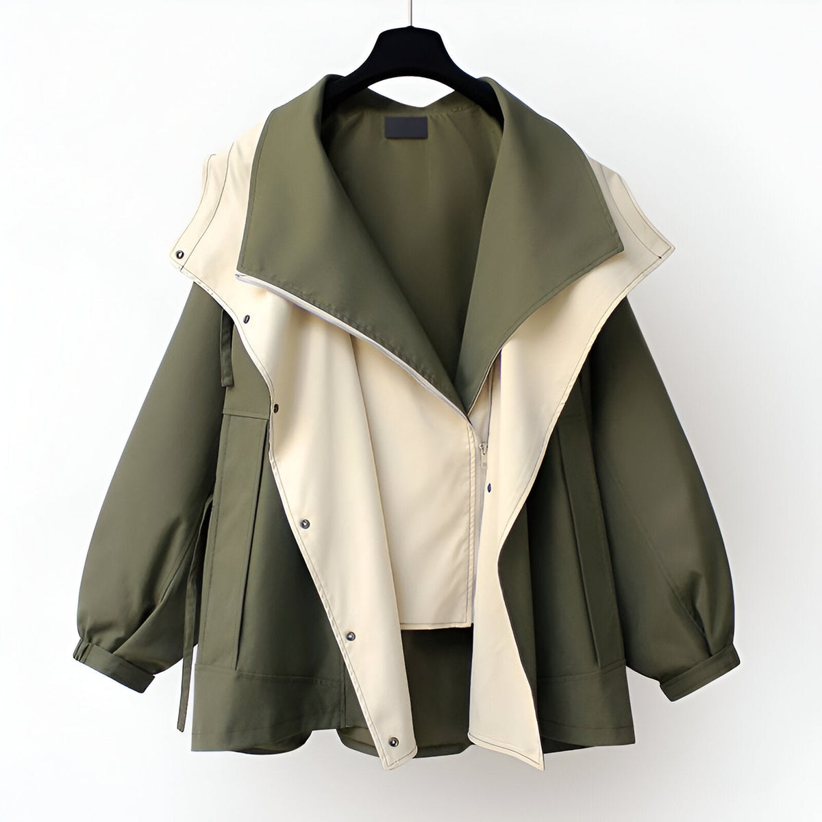 Damen Windjacke wendbar mit Stehkragen