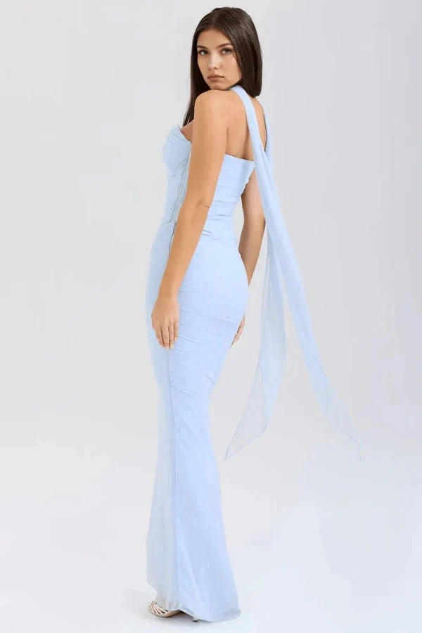Hailey Ivory Champagne Toast Korsett-Top Trägerlos Satin Brautparty
