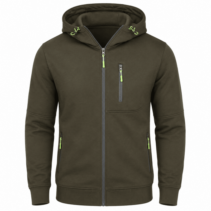 Herren Hoodie mit Reißverschluss und Kapuze