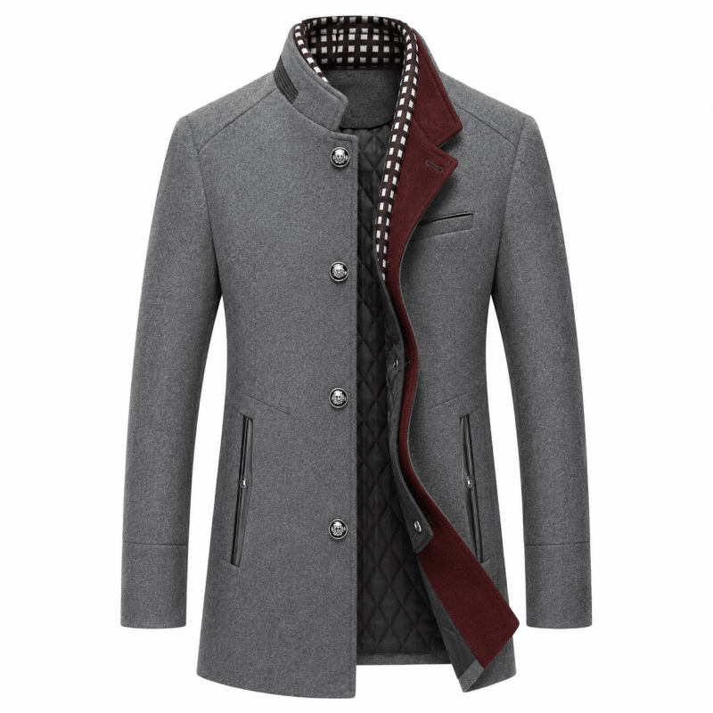 Herren Pea Coat aus Wollmischung