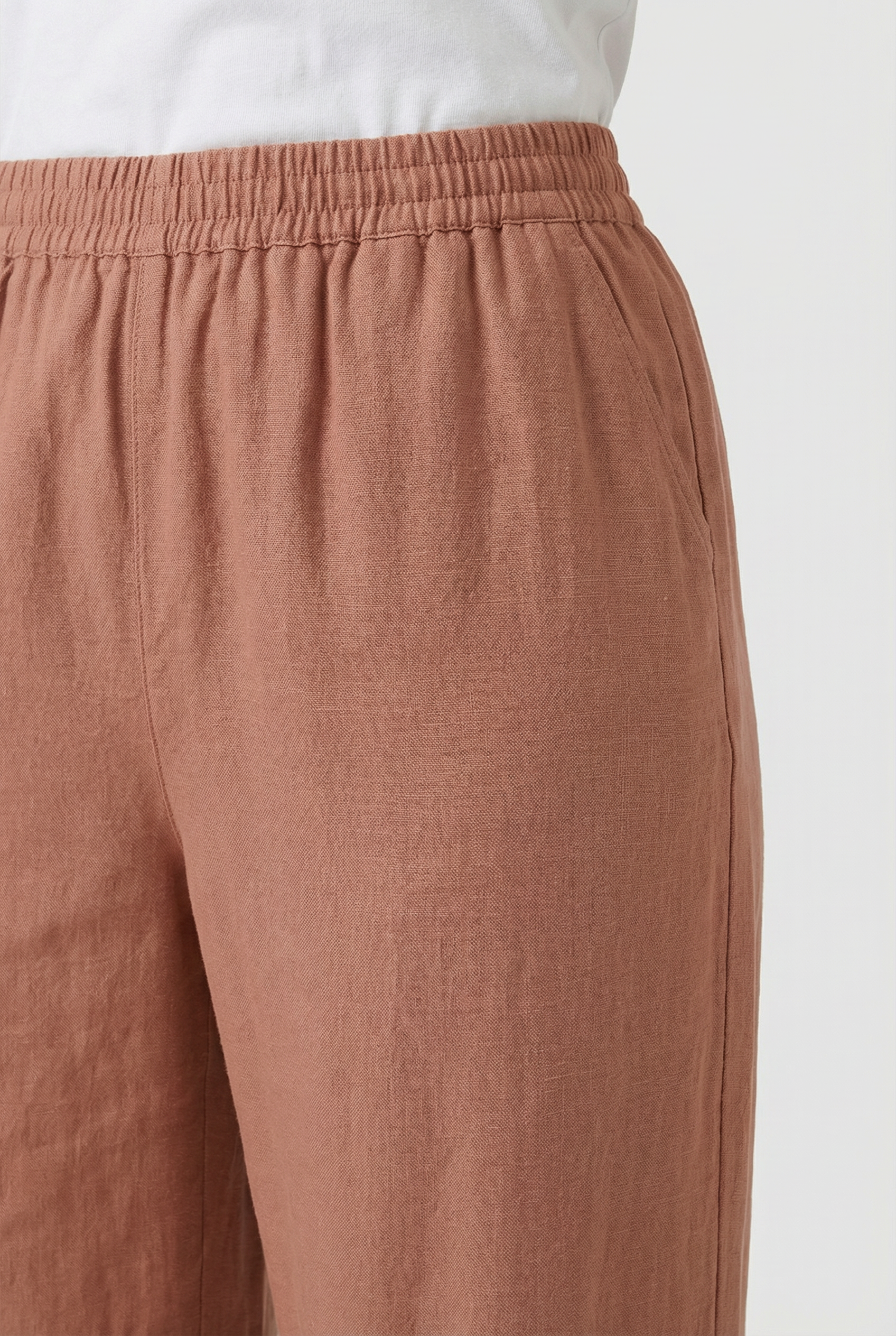 Damen Hoch taillierte Hose mit weitem Bein – Bequeme Passform
