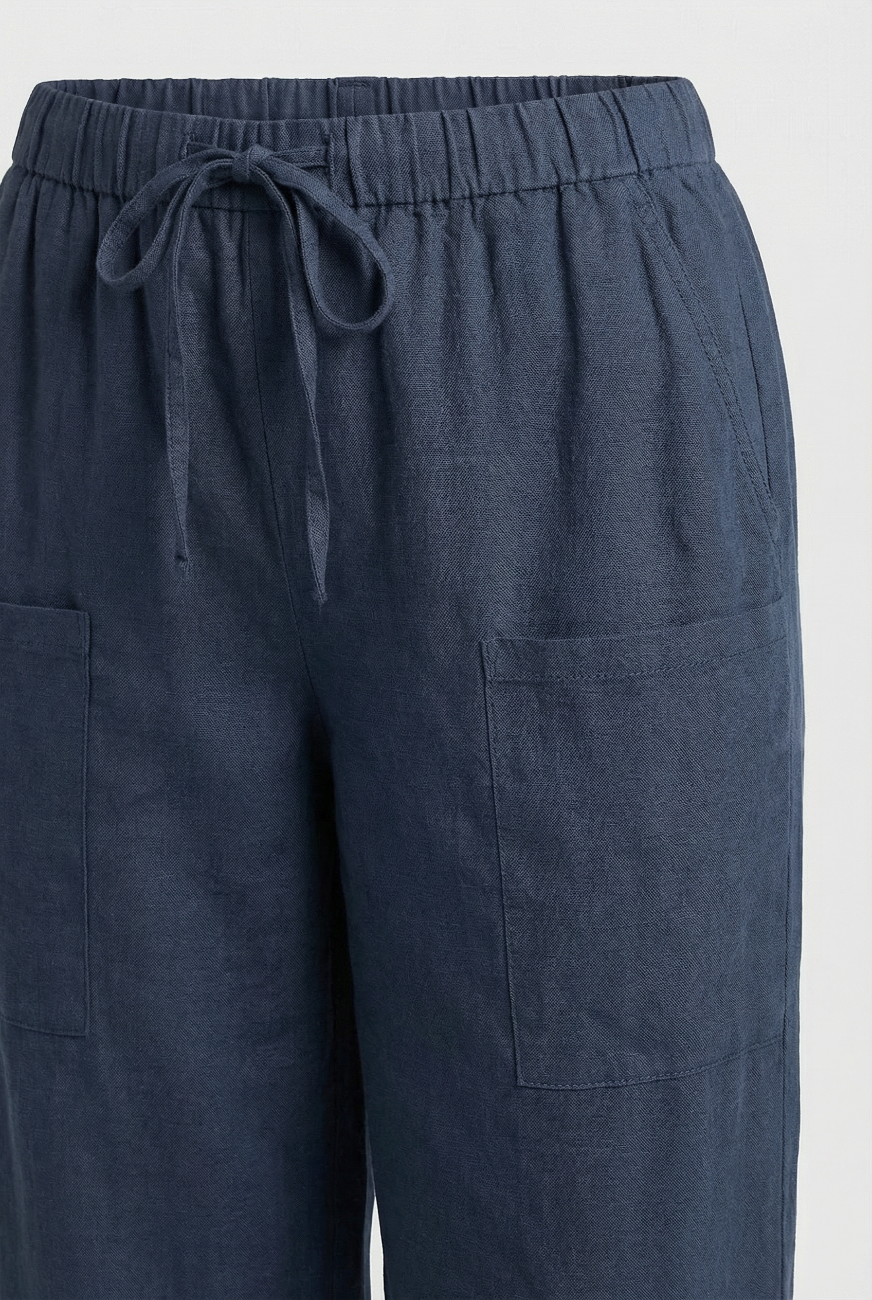 Damen Hoch taillierte Baumwollhose – Bequeme Passform für jeden Anlass