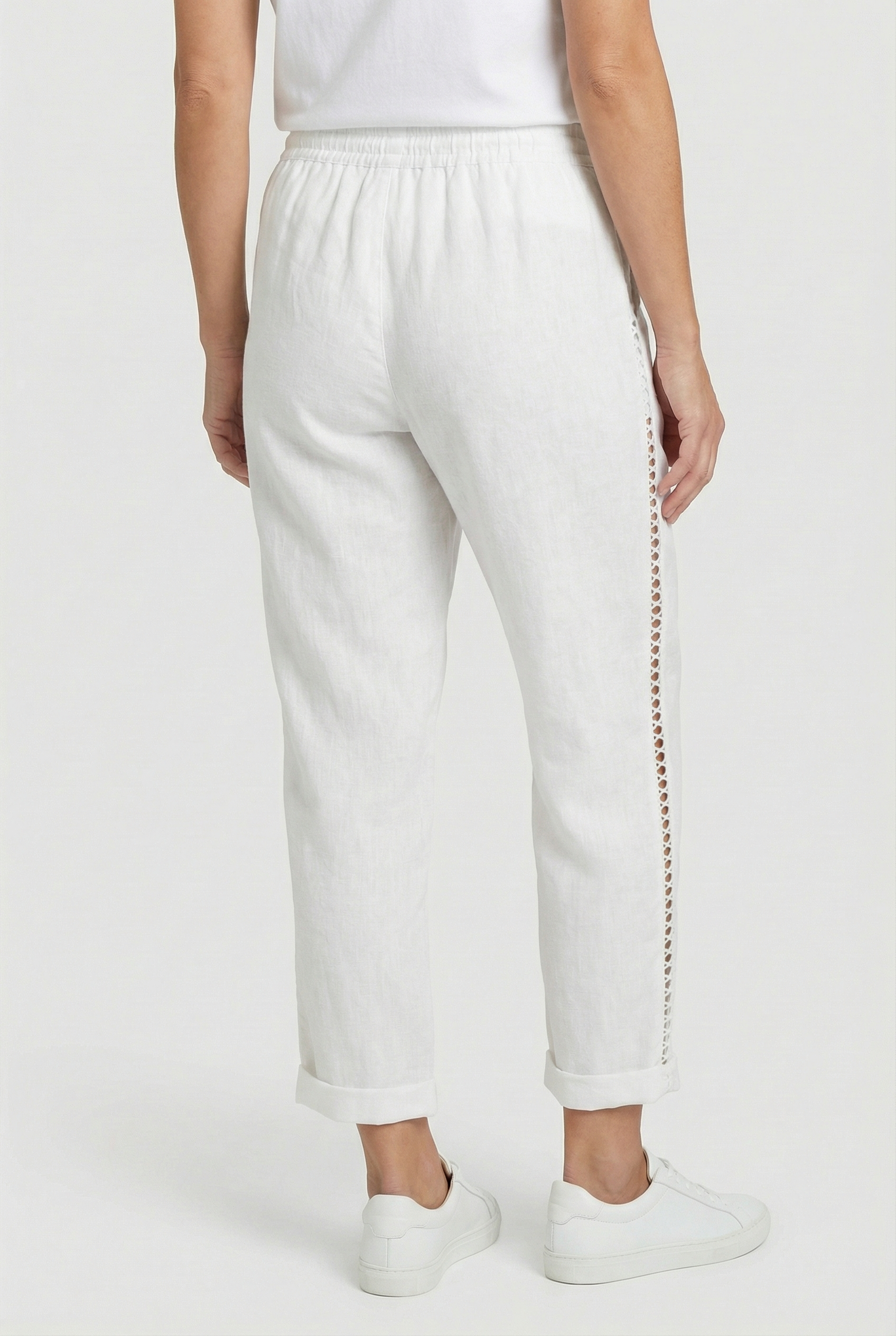 Damen Leichte Boho-Hose – Lockerer Schnitt mit elastischem Bund