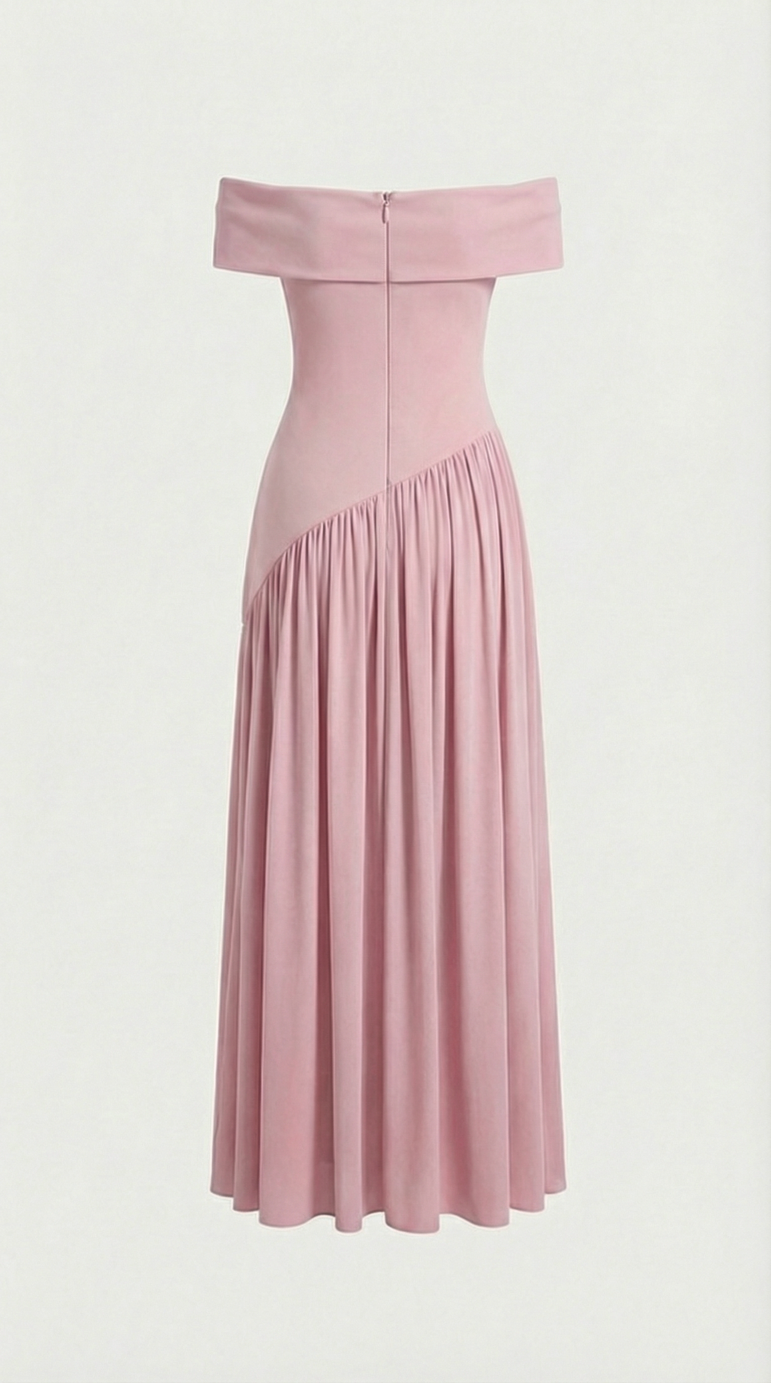 Damen trägerloses Kleid mit hohem Seitenschlitz