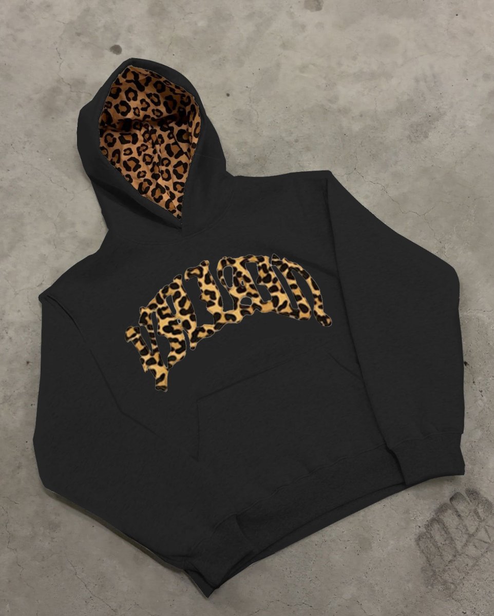Damen lässiger Leopard Hoodie