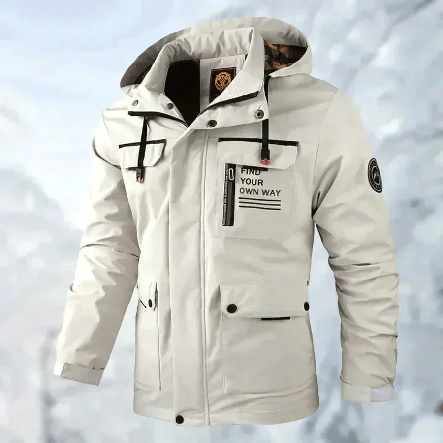 Herren wasserdichte Winterjacke für Regen und Schnee