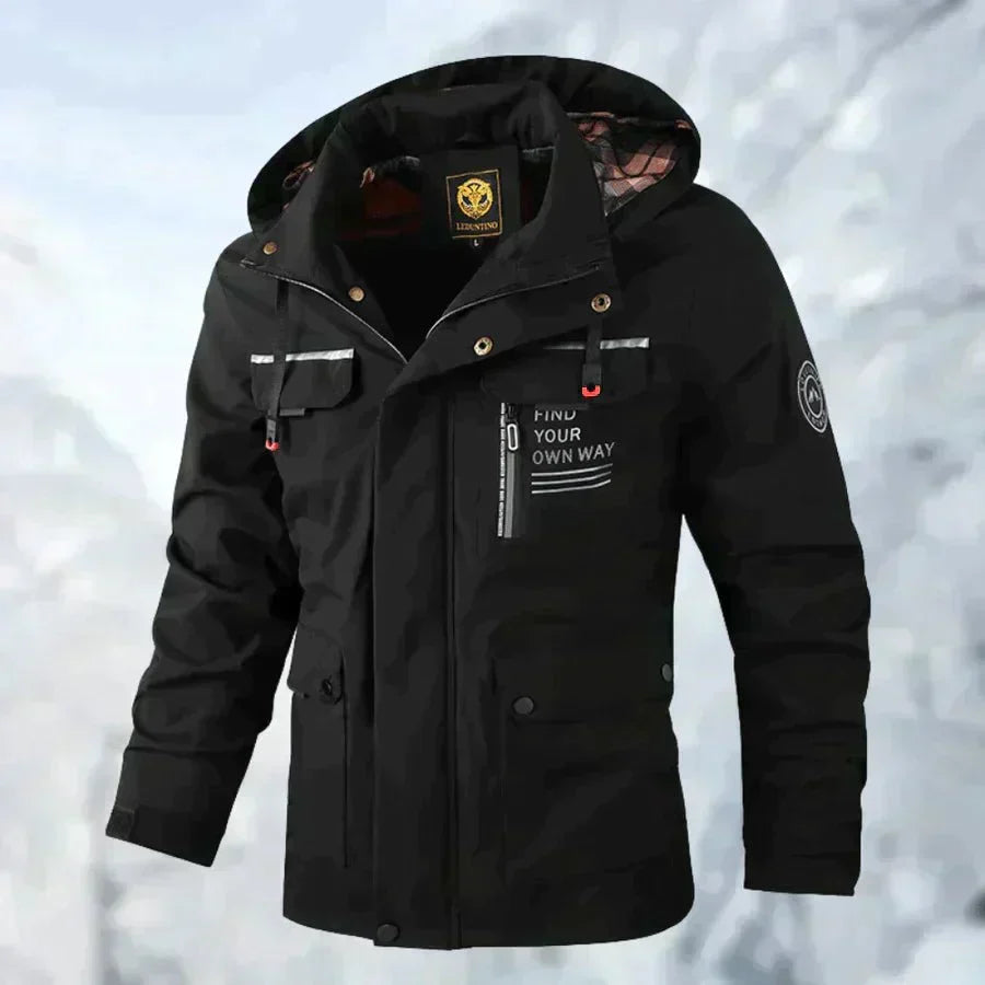 Herren wasserdichte Winterjacke für Regen und Schnee