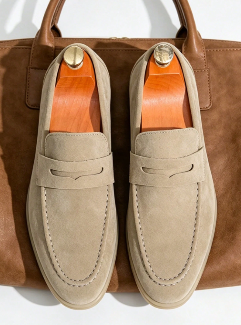 Herren Loafer zum Schlüpfen mit Ziernaht