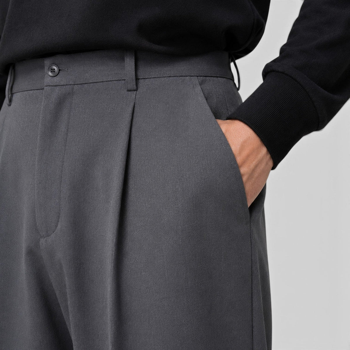 Herren Bundfaltenhose mit weiter Passform