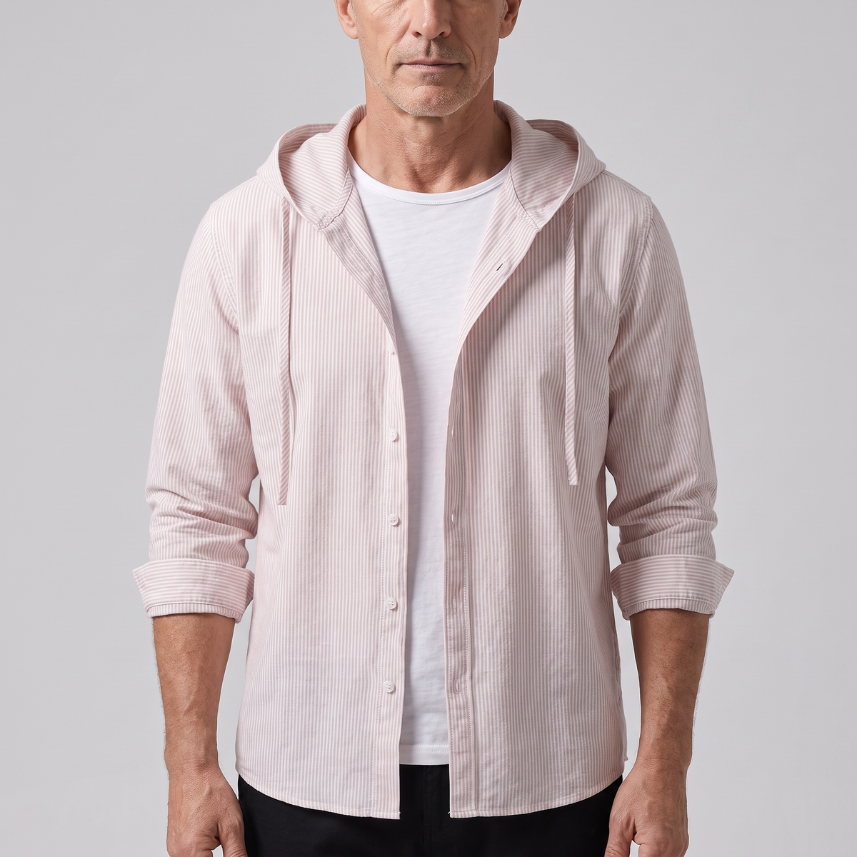 Herren Leinen Hoodie leicht für warme Tage