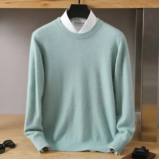 Herren Strickpullover mit Rundhals und langen Ärmeln