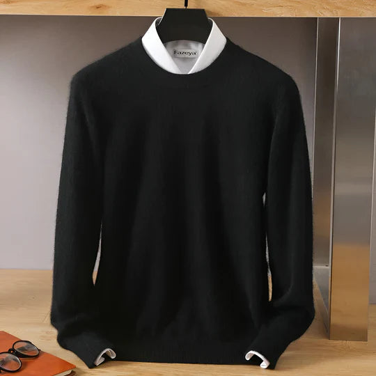 Herren Strickpullover mit Rundhals und langen Ärmeln