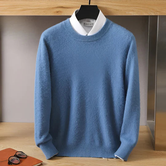 Herren Strickpullover mit Rundhals und langen Ärmeln