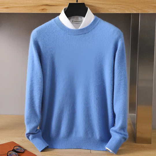 Herren Strickpullover mit Rundhals und langen Ärmeln