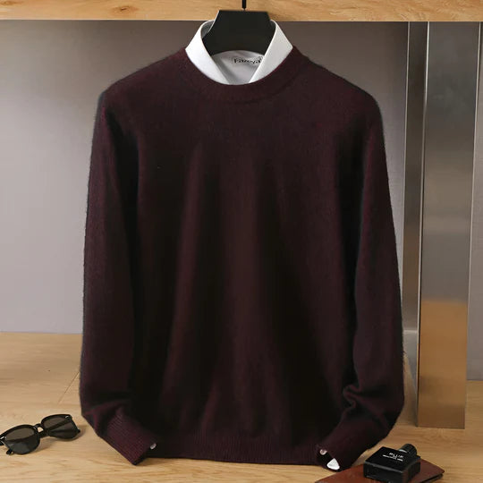 Herren Strickpullover mit Rundhals und langen Ärmeln