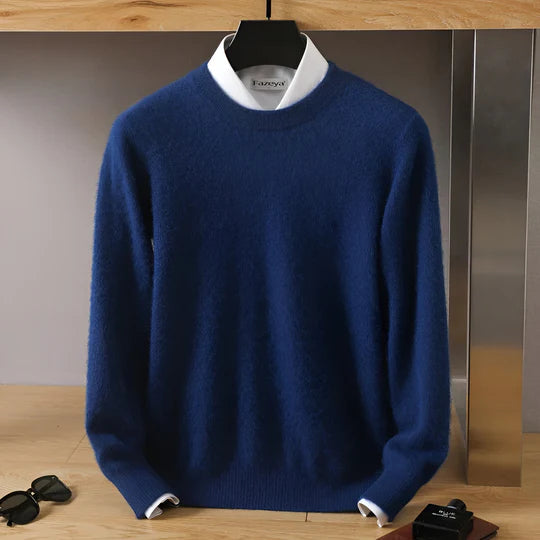 Herren Strickpullover mit Rundhals und langen Ärmeln