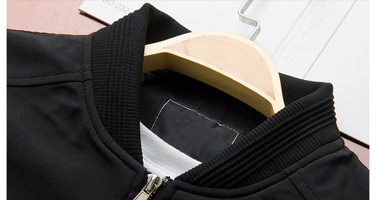 Herren Bomberjacke mit Reißverschluss für den Alltag