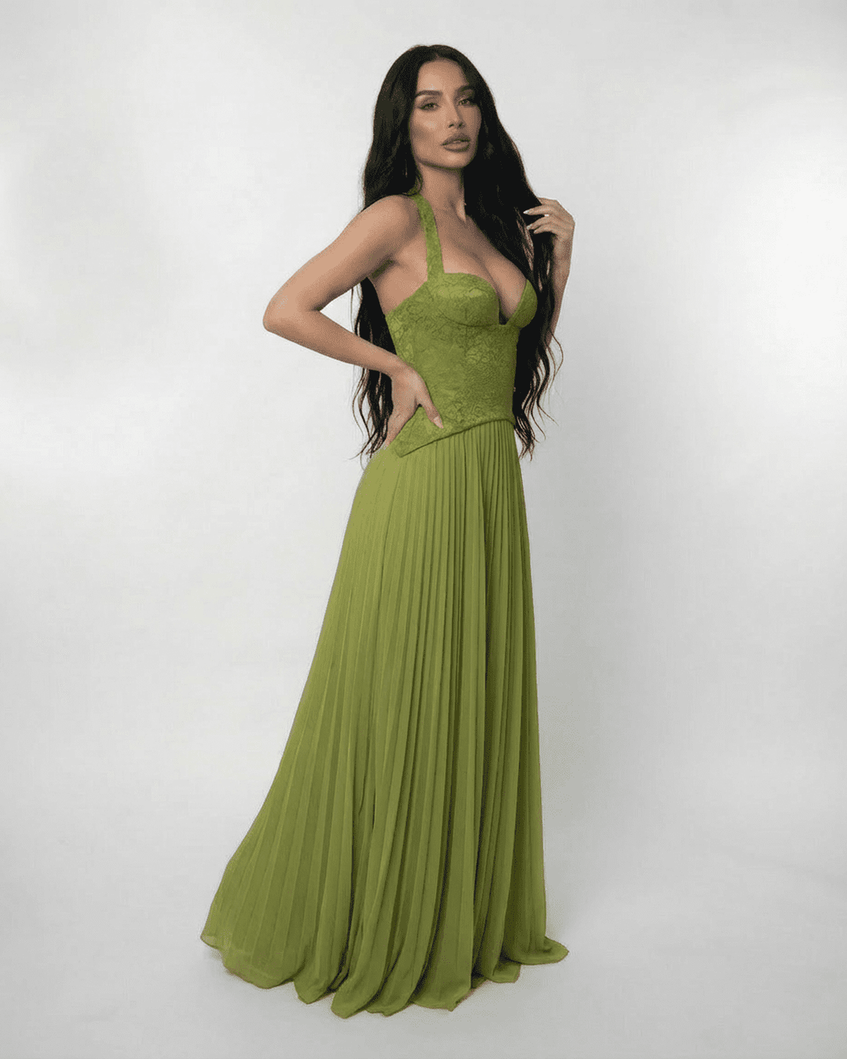 Verdant Maxikleid