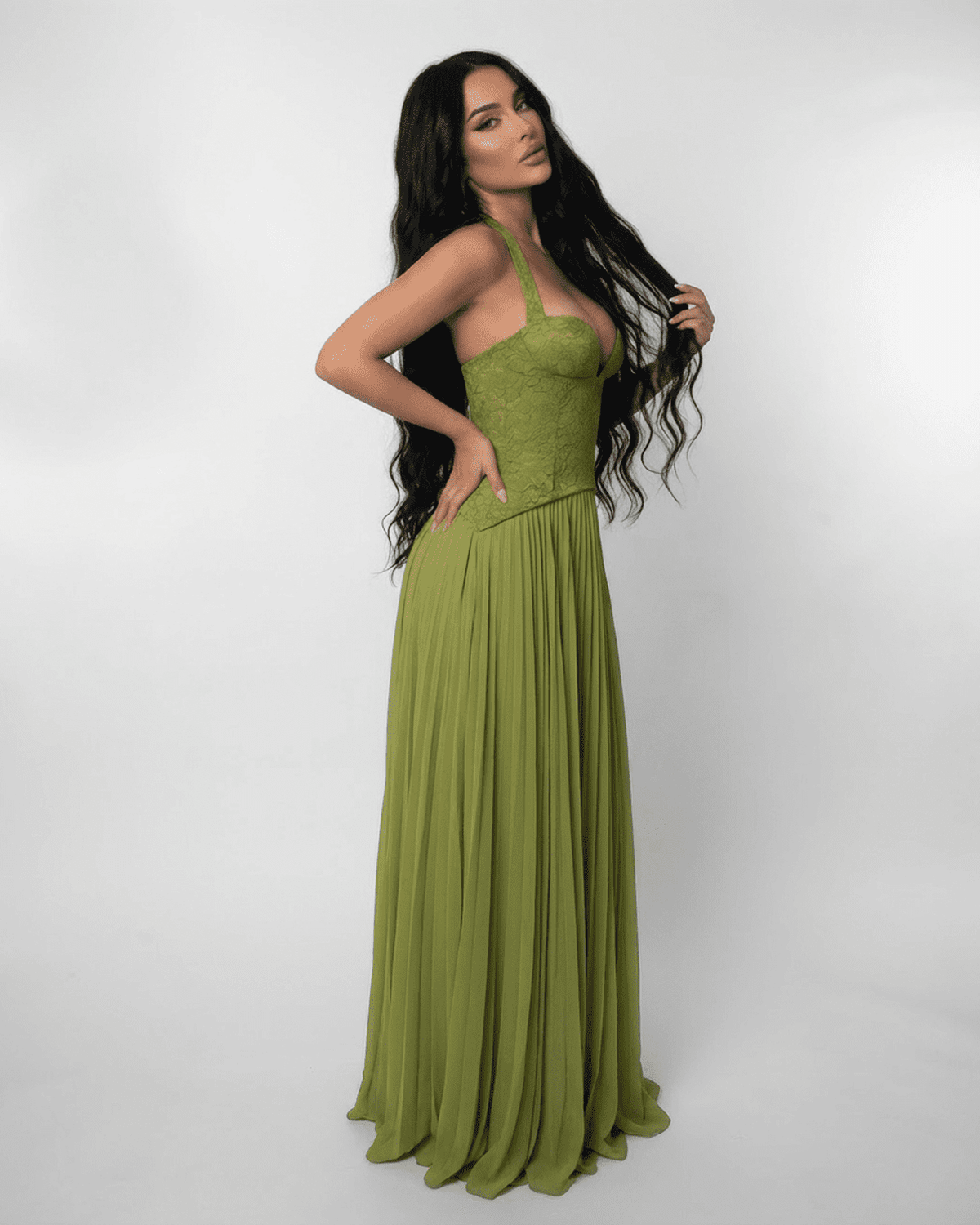 Verdant Maxikleid