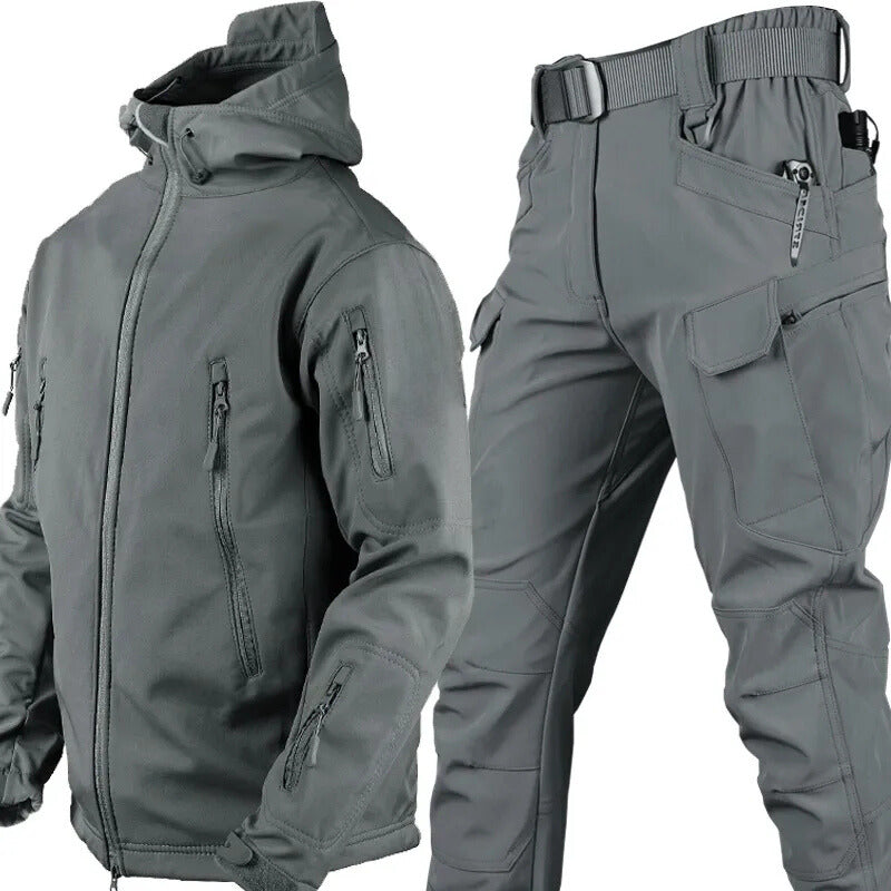 Herren Outdoor Set wasserdicht mit Fleecefutter