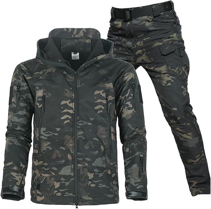 Herren Outdoor Set wasserdicht mit Fleecefutter